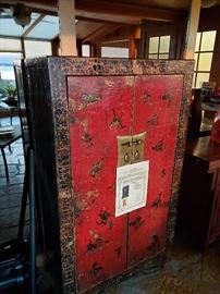 Certified Antique Chinese wedding chest