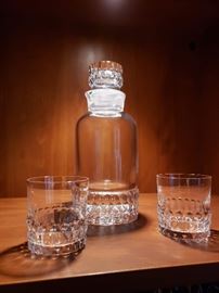 Orrefors shaker and 2 glasses