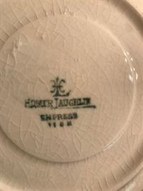 #15	Homer Lauhlin empress (2) plates, 2 desserts, 2 cups, 2 saucer 	 $20.00 
#16	Homer Laughlin veggie bowl w top 10 inches	 $15.00 
