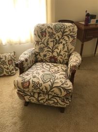 #41	embody material vintage rocking w/none rocking handle  chair 	 $200.00 
