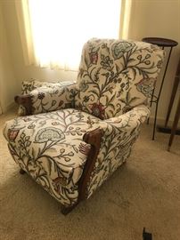 #41	embody material vintage rocking w/none rocking handle  chair 	 $200.00 
