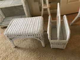 #65	wicker stool 19x12x12	 $30.00 
#66	wicker magazine stand 	 $30.00 
