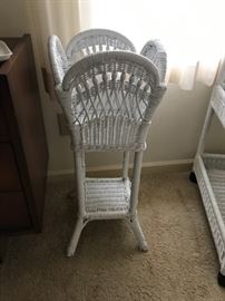 #67	wicker square plant stand 32 tall 	 $30.00 
