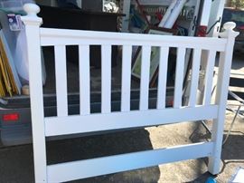#97	White Queen head board 	 $75.00 
