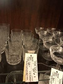 #18	Waterford Lismore 8 old fashion glasses  $160.00