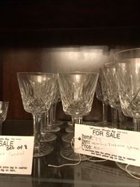 #26	Waterford 8 cordial  glasses 	 $80.00 
