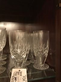 #24	Waterford footed tea  glasses 8 	 $320.00 
