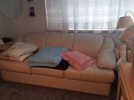 Sofa Sleeper/Leather  One small stain