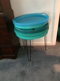 Patio Serving Trays w/Stand