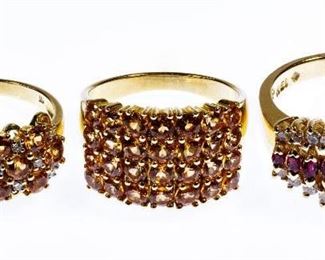 14k Gold and Gemstone Rings