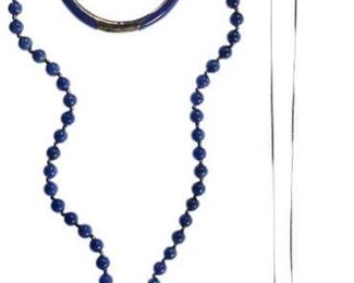 14k Gold and Lapis Lazuli Jewelry Assortment