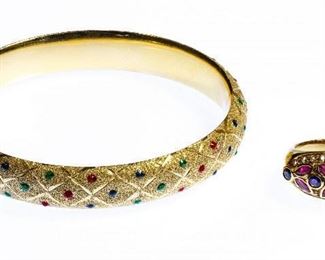 14k Gold and Semi Precious Gemstone Jewley Assortment