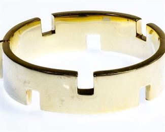 14k Gold Hinged Bangle Bracelet