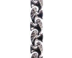 14k White Gold Link Bracelet