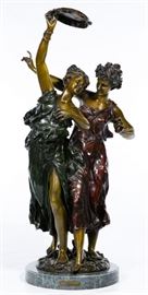 After Etienne Henri Dumaige French 1830 1888 Bronze Sculpture