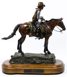 Bob Parks American 1943 2017 Time Out Bronze Statue