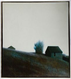 Robert Kipniss American b.1931 Hill Top Oil on Canvas