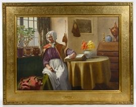 Ralph Todd English 1856 1932 Peace at Evening Watercolor on Paper