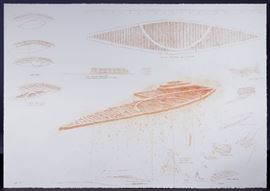 Robert Stackhouse American b.1942 Working Drawing for an Unfinished Project Lithograph
