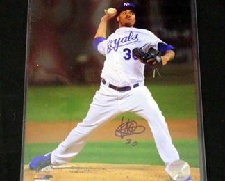 Yordano Ventura Kansas City Royals Authentic Autographed Photo With COA 8" x 10"