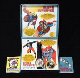 Fossil Vintage Superman Collector's Watch Li-1031 In Box, Unused