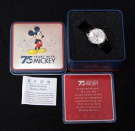 Avon Mickey Mouse 75th Anniversary Watch In Commemorative Tin, Unused