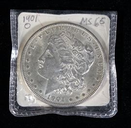 1901 O Morgan Silver Dollar