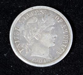 1904 Barber Dime