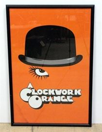 1971 A Clockwork Orange Movie Poster Print, Framed 25"W x 37"H