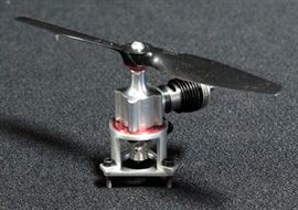 Cox Pee Wee .020 Custom Reed-valve Engine Modified To Accept A Cox TeeDee .020 Venturi And Needle Valve Assembly