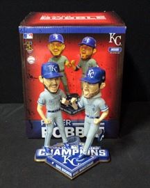 Kansas City Royals Eric Hosmer/Mike Moustakas Celebrate Bobblehead