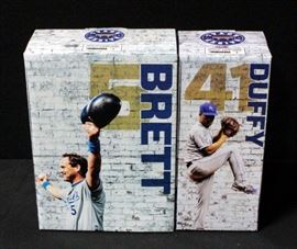 Danny Duffy Bobble Head And George Brett Bobble Head Both From 2017 Royals Bobblehead Series In Original Boxes