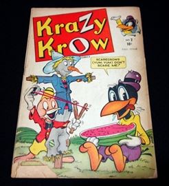 Timely Comics (Early Marvel) Krazy Krow #1, #2, Both Good Condition
