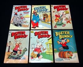 Standard Comics Buster Bunny #1 GD+, #2 VG+, #7 GD+, 9 VG+, #12 GD, #13 VG+