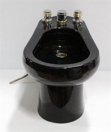 Briggs Plumbing Bidet, Black 14"W x 14.5"H x 26"D