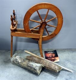 Spinning Wheel 13.5"W x 33.5"H x 31"L And More