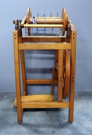 Treadle Operated Bobbin Winder For Bobbin And Flyer For Spinning Wheels 18"W x 32"H x 16.5"D