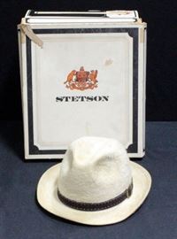 Stetson 3X Beaver Fedora Hat Size 6-7/8 In Original Box