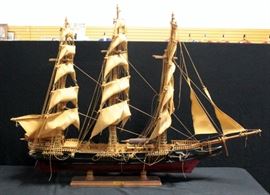 Large Model Of 1851 Clipper Ship Flying Cloud On Stand 34"H x 41"L