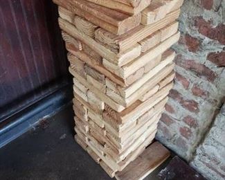 Pile of wood blocks