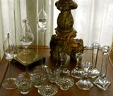 Glass, punch bowls, stemware