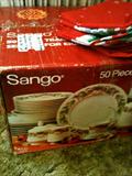 Sango Christmas China 50 piece set new in box & a 40 piece set new in box
