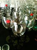Vintage glass stemware ~ huge sets!