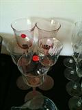 Vintage glass stemware ~ huge sets!