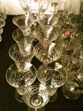 Vintage glass stemware ~ huge sets!