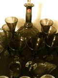 Vintage glass stemware ~ huge sets!