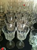 Vintage glass stemware ~ huge sets!
