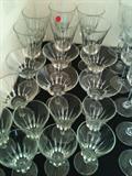 Vintage glass stemware ~ huge sets!