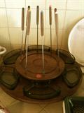Vintage fondue set