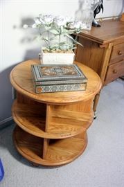 Oak Rotating Shelf